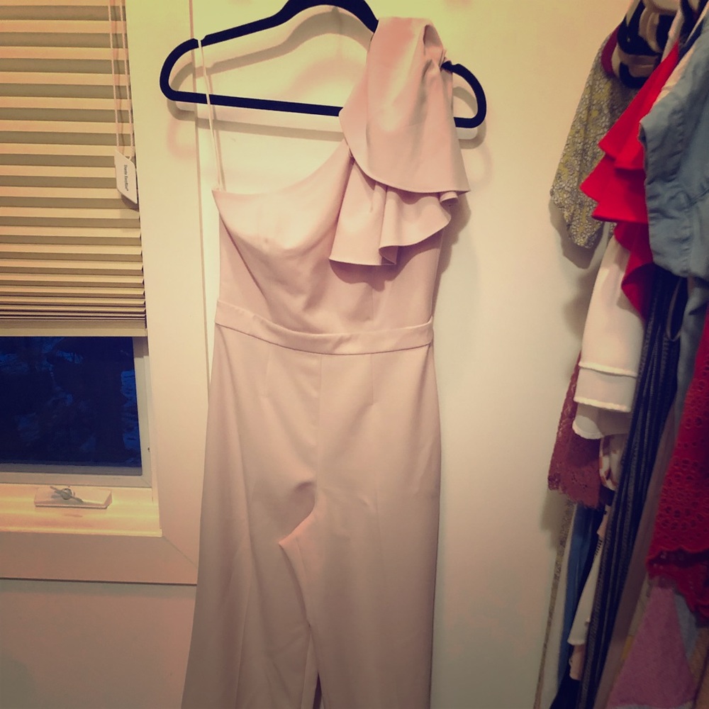 Jay Godfrey One Shoulder Hamilton Jumpsuit
